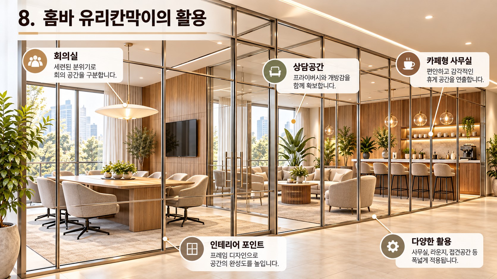 칸막이공사(유리칸막이 유리파티션 가벽칸막이 방음칸막이 샌드위치판넬) 8